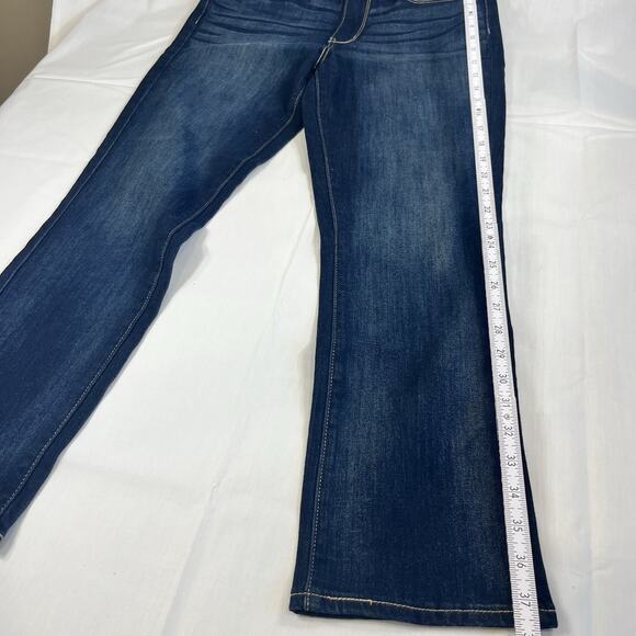 Signature Levi's High-Rise Slim Bootcut Jeans W28 L32 Dark - Picture 4 of 10